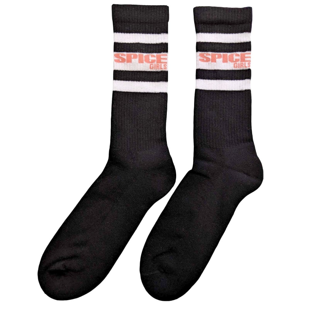 Spice Girls - Logo & Stripes Chaussettes - EU 40-45 - Noir